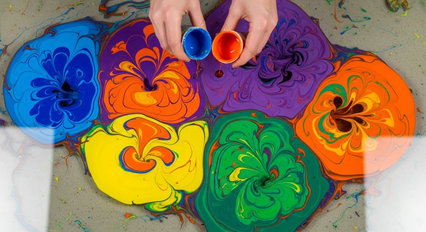 Creating Colorful Patterns on Water