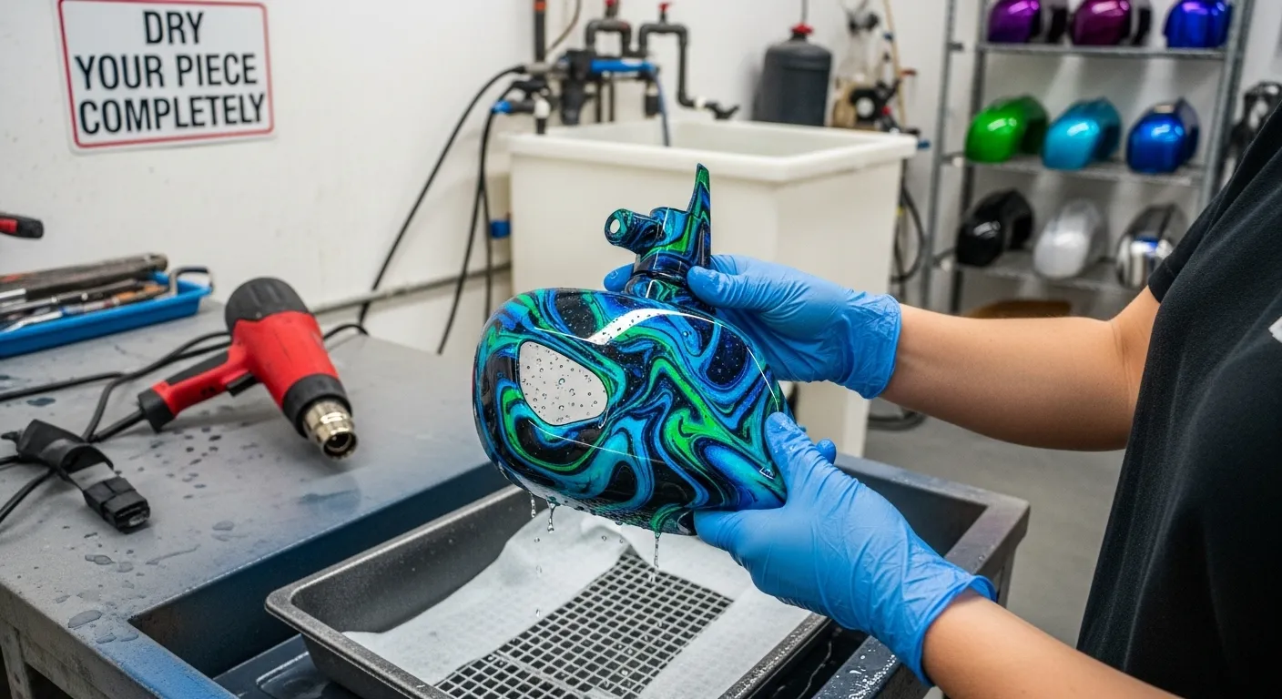 Dry Your Piece Completely