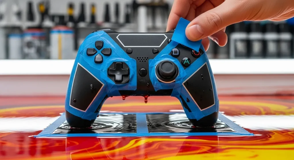 masking tape pattern dip