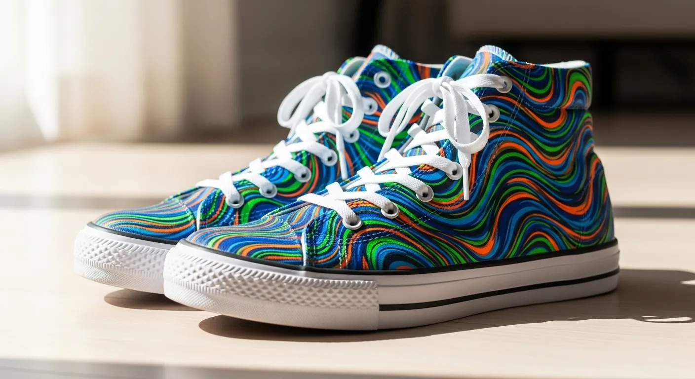 Hydro Dip Shoes for a Bold Fashion Statement