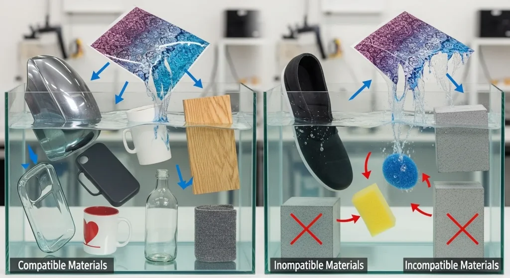 Material Compatibility with Hydrographic Film