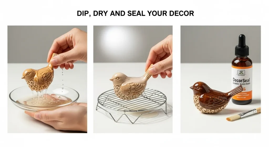 Dip, Dry, and Seal Your Decor