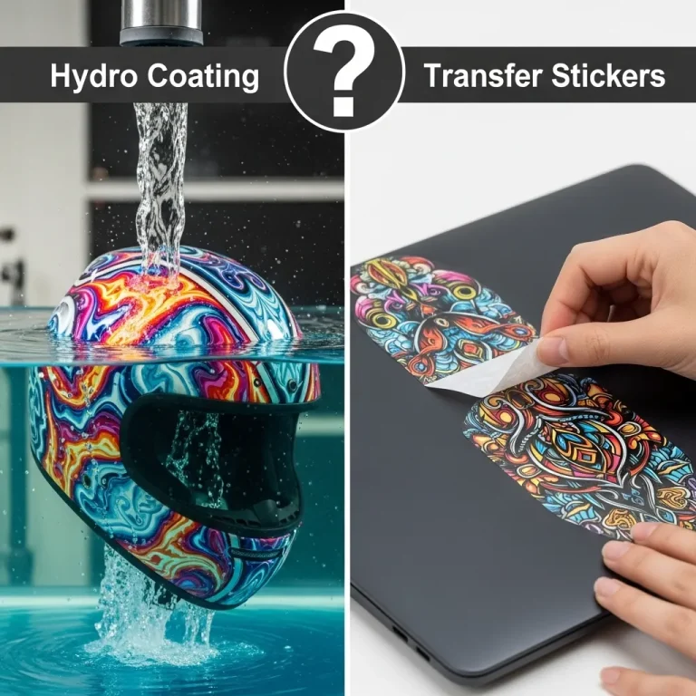 Hydro Coating vs Transfer Stickers
